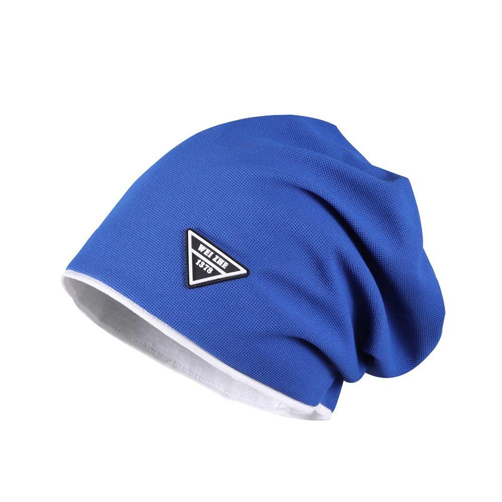 Label Autumn and Winter Solid Color Women Warm Cap Beanie Hat Korean Style Caps Knitted Hat