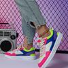 White Shoes PU Leather Board Shoes Women Breathable Casual Sneakers Men Lace-up Trendy Running Trainers Anti-slip Waterproof