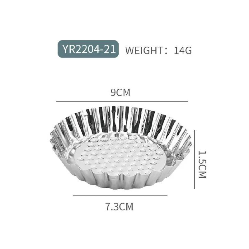 Mini Aluminum Alloy Tart Molds Cupcake Cookie Pudding Pie Mould Non-stick Party Baking Tools Muffin Cups Pastry Accessories
