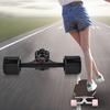 2pcs   Truck with Skate Wheel Riser Pad Bring Accessory(black shaft black wheel)