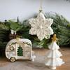 House Xmas Pendant PVC Christmas Tree Decoration Dreamy Christmas Hanging Ornament Festive Gift