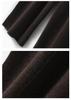 Women's High-Waist Wool Wide-Leg Pants - Autumn/Winter Floor-Length Knitted Casual Trousers