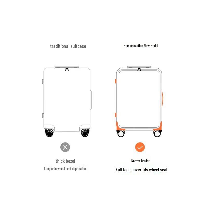 Mark Fairwhale MK820 Front-Opening Aluminum Frame Luggage 20 Inches