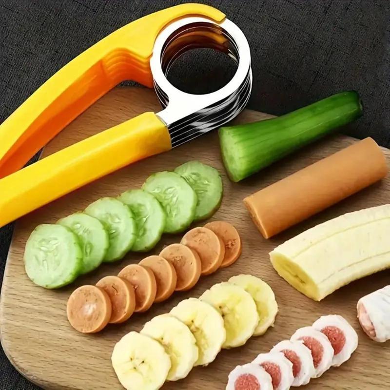 Multifunctional Vegetable Chopper Banana Cucumber Slicer Portable Manual Fruit & Vegetable Cutter Kitchen Gadgets For Home Use
