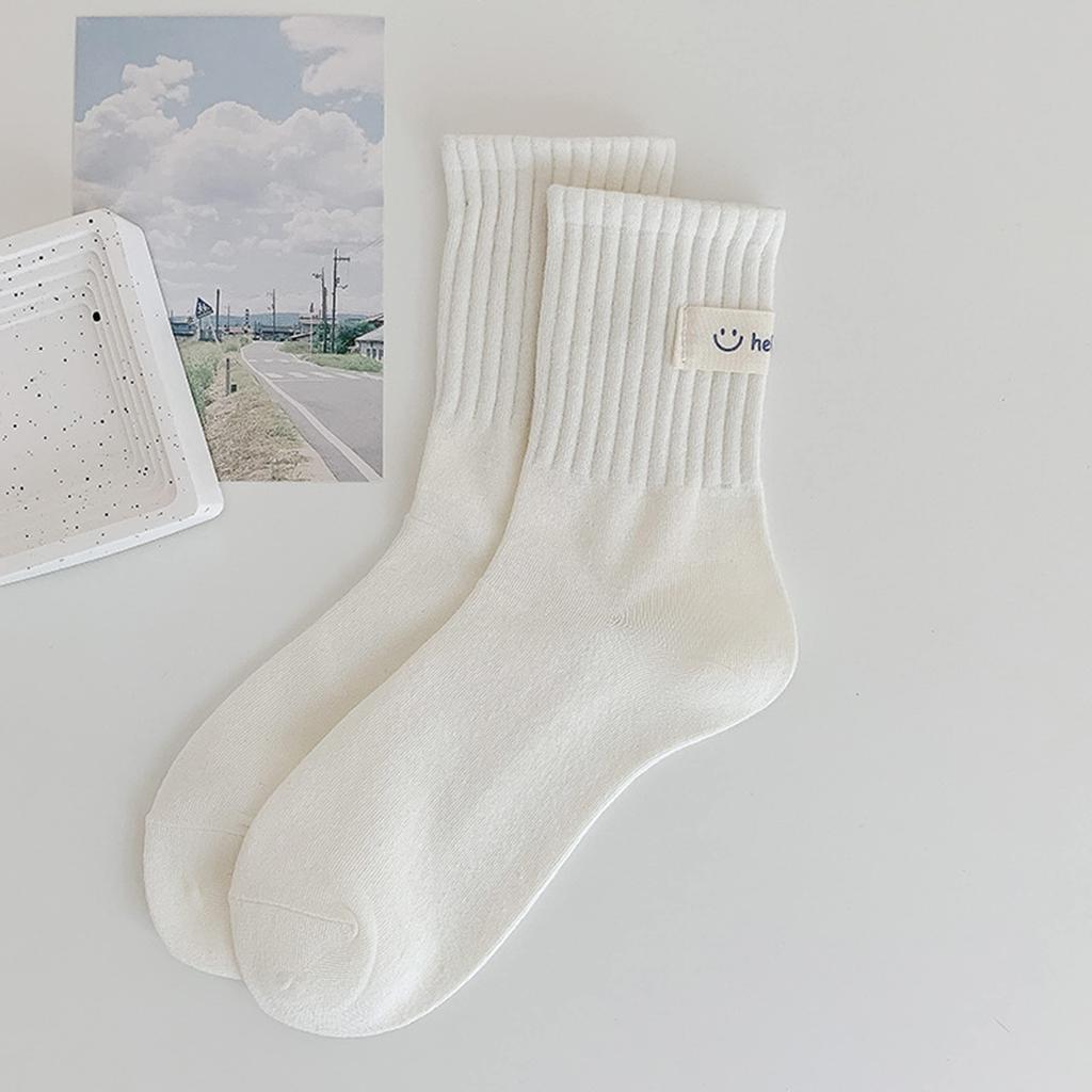 School Patterned School Ankle Bulk Middle High [MonikaSun] Socks, Embroidered, Stylish, Cute, Sports, Outdoor, Socks, Spring/Summer, Cotton,