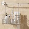 Wall Mounted Hanging Shower Basket No Drill Shower Storage Rack Toiletries Organizer  for Shower