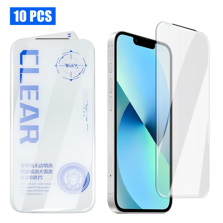 10Pcs 3D Curved Edge Zero-Border HD 9H+ Tempered Glass Screen Protector For iPhone 17 Pro, Bubble-Free Auto Adsorption Film