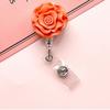 Name Tag Badge Reels Lanyard Badge Chest Pocket Clip Badge Holder Easy Pull Buckle Reel Clip