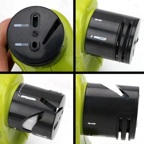 De mare viteză ??Ascuțitor electric de cuțite cu design la modă, ascuțire profesională a lamei, șină de ghidare încorporată, piatră de ascuțit Adamas și multifuncțional