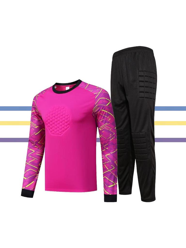 Children's Goalkeeper Anti-fall Long-sleeve Football Training Set