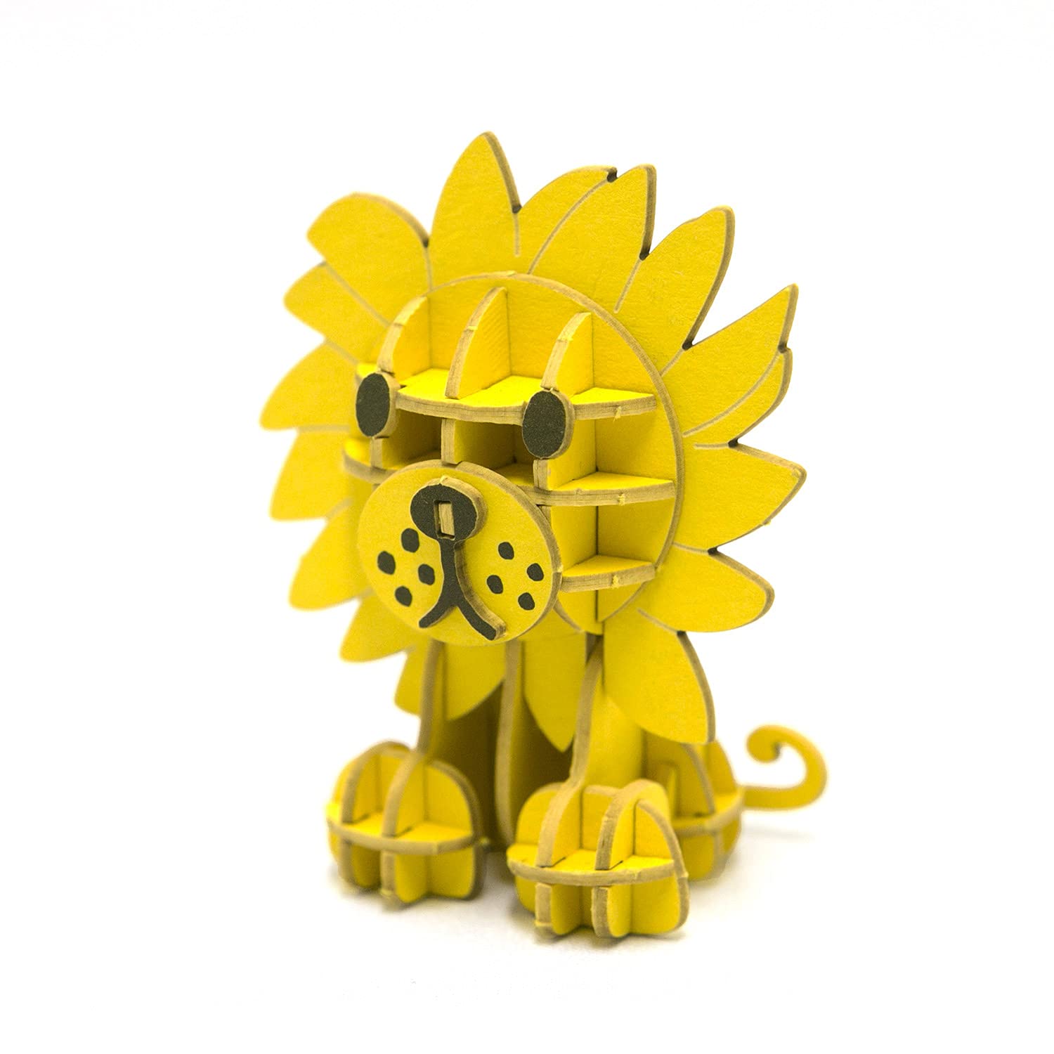 

si-gu-mi PLUS Бруна Лев - 3D бумажный пазл DIY набор для творчества для детей и взрослых - развивающая игрушка для мальчиков и девочек - отличный 3D арт-объект и