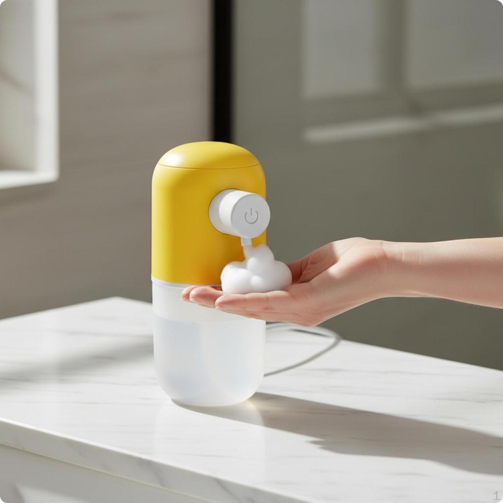 Automatic Foaming Soap Dispenser | Touchless, Hands, Foam Dispenser, for washroom White