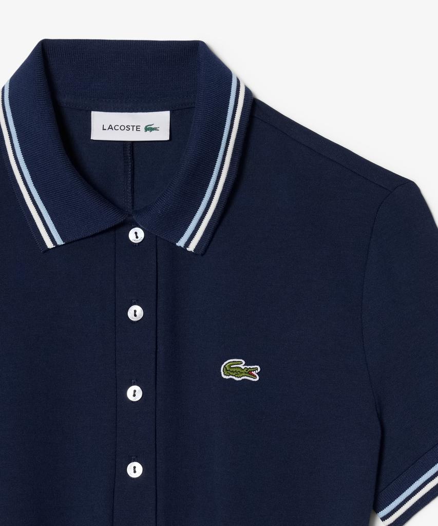 LACOSTE Women'S Tipping Detail Polo Dress Ef5288-56G 3Ui