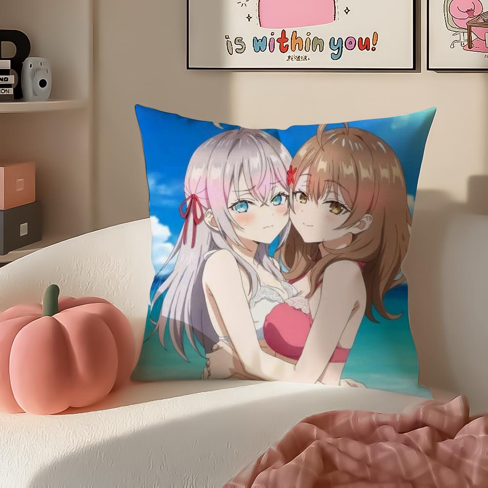 AAlya Sometime Hides Her Feelings in Russian Cushion Cover Pillowcase Short Plush Invisible zipper Room Sofa Cushion Cover