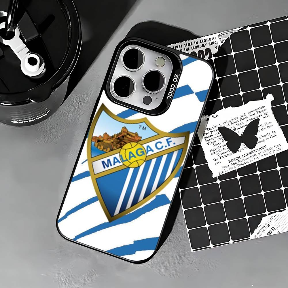 Hot M-Malaga CF Phone Case For iPhone 17,16,15,14,13,12,11 Plus,Pro Max,XS,Colored Silver Phone Case
