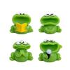 5Pcs Cartoon Big Mouthed Choruses Frog Miniature Figurines Resins Statues Landscape Garden Lawn Home Decorations Gift