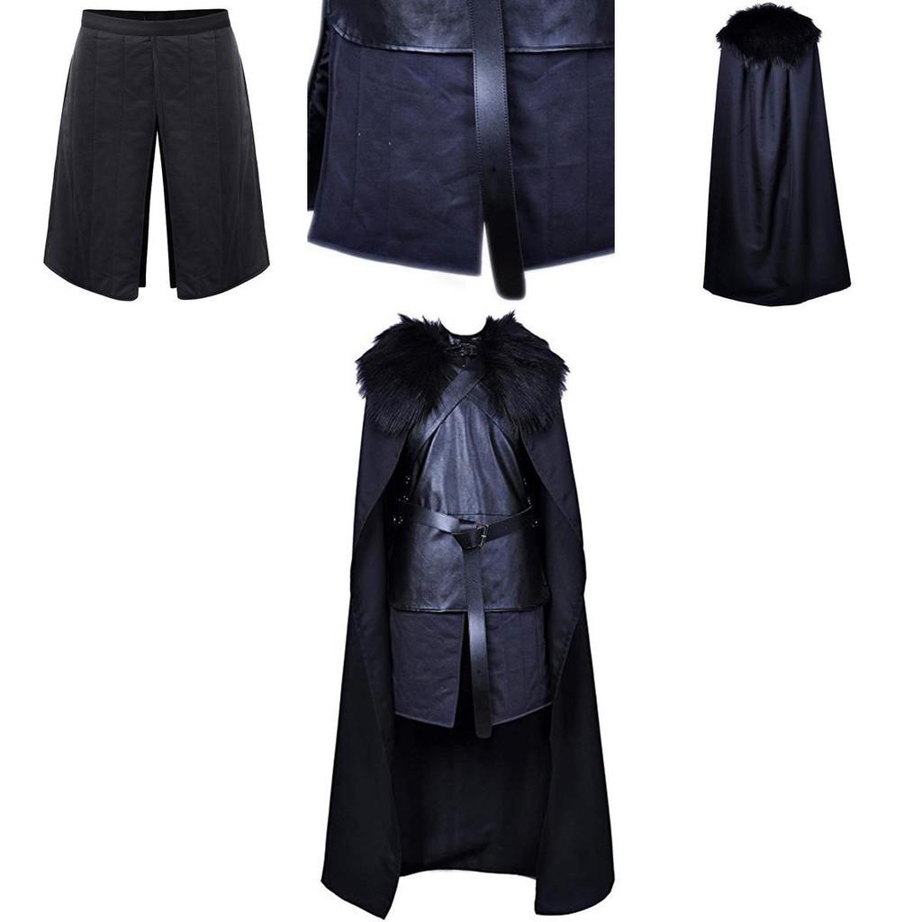 Exquisites Game of Thrones Jon Snow Cosplay-Kostüm mit perfekten Nähten und atmungsaktivem Material