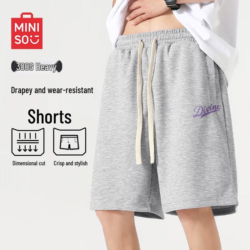 MINISO Мужские тяжелые модные свободные шорты до колена M