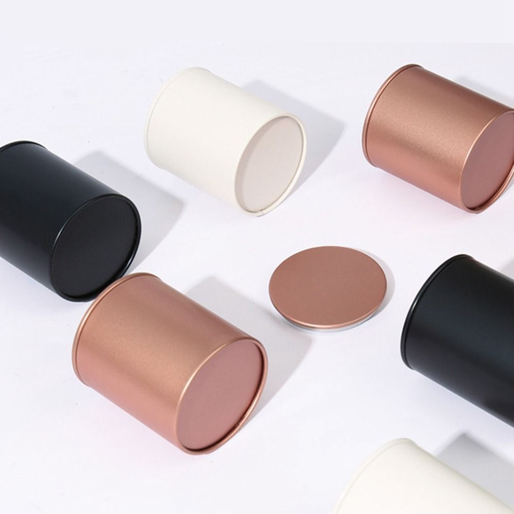 Tinplate 1Pcs Jewelry Gift Case Sealed Candy Tea Container Tea Packaging Jar Tea Can Tea Box