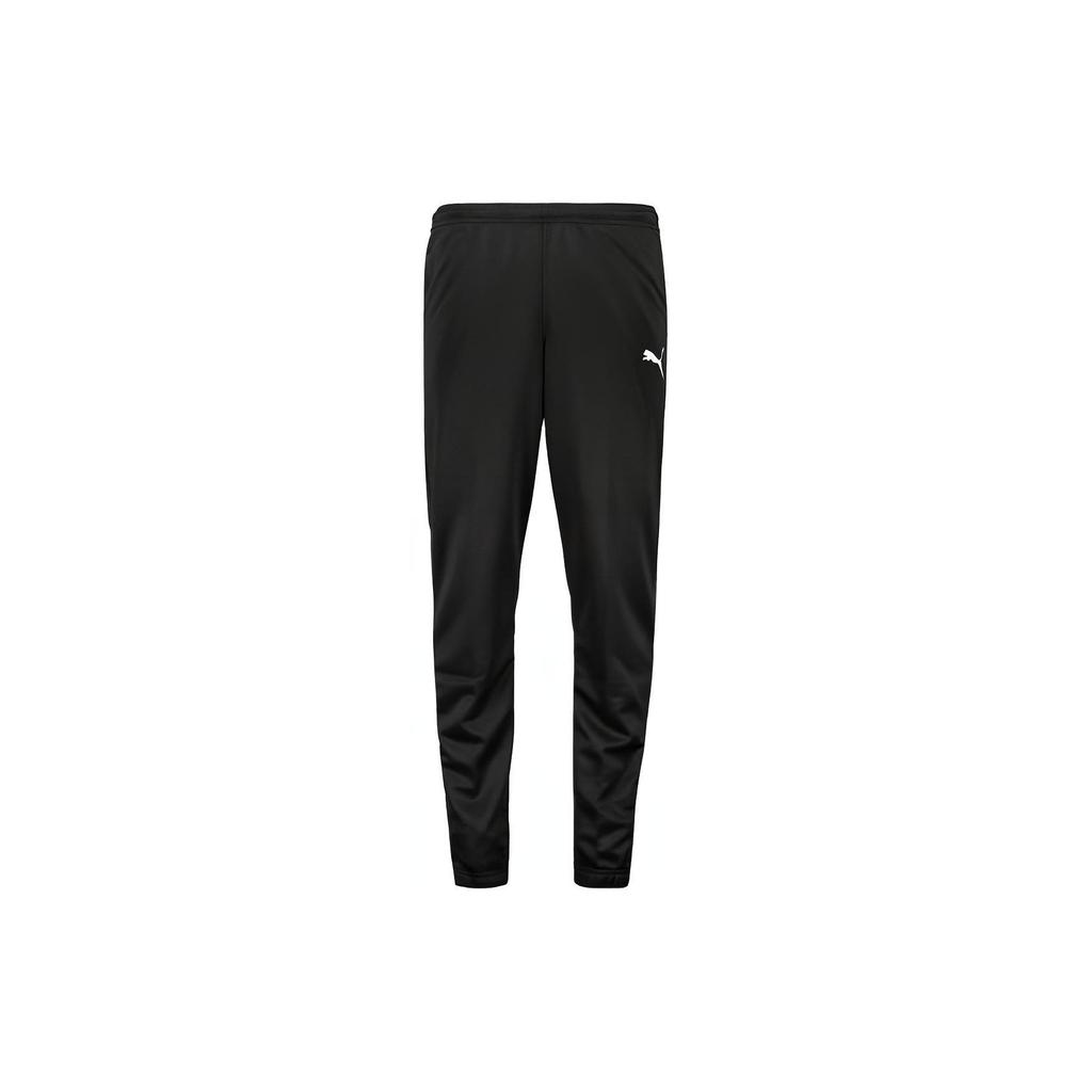 Puma Solid Color Elastic Waist Knitted Sports Pants Men bottoms Black 657645-03