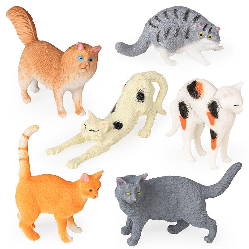 Children's Animal Model: British Shorthair, Maine Coon, Sloth, Orange, Calico, and Blue Cats - Car Decoration