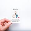 Pocket Hug Greeting Card with Cute Insect & Daisy Keychain Pendant Gift