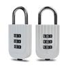 3 Digit Combination Lock, Approved Locks for Luggage, Travel, Gym, School, Suitcase, Backpack, Easy Read Dials, Zinc Alloy Body