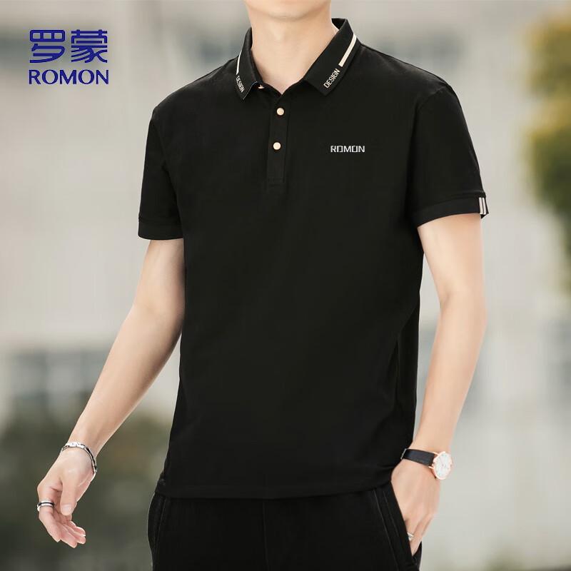 ROMON Men's Summer Polo Neck Short Sleeve T-Shirt LP5