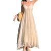 French Halterneck Strappy Summer Dress - Women's Elegant Beach Chiffon Long Dress for Vacation (2026)