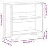 Bookshelf Smoked Oak 80 x 31 x 74.5 cm Engineered Wood