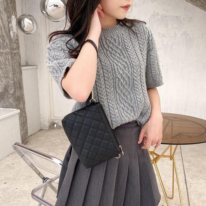 Rhombus chain bag new versatile small bag fashion wallet small square bag embroidered messenger bag