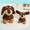 Dachshund Plush Toy With Realistic Fur Soft Animal Figure For Children And Collectors