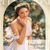 European & American Bridal Pearl Leaf Headband, Gold Hair Clip, Bracelet, Earring, & Armband Set