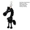 Yousheng Plush Horse Keychain Stuffed Cool Black Horse Pendant 2026 Year of The Horse Mascot Bag Charm for Backpack Purse Wallet Handbag