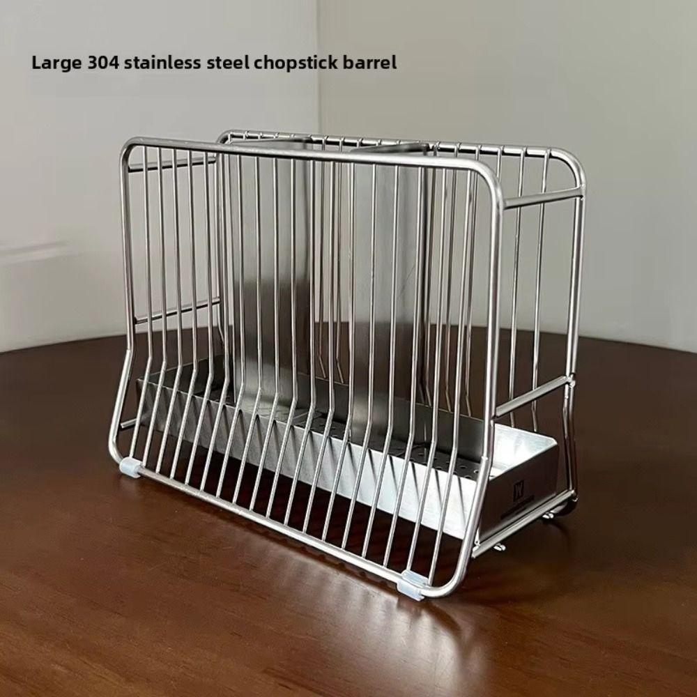 Large Capacity Chopstick Cage Anti-slip Cutlery Drying Basket Chopstick Draining Rack  Kitchen Use