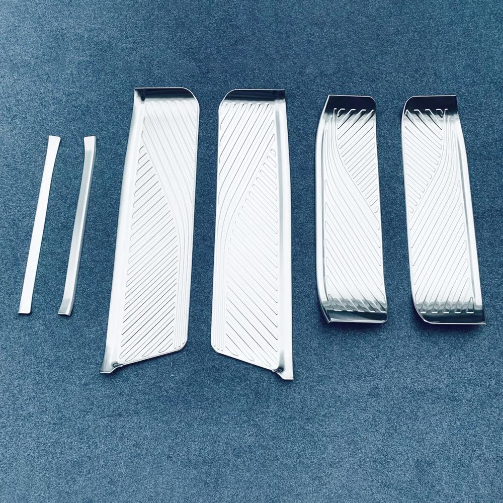For Toyota Alphard Vellfire 2024 2025 2026 Steel Lower Door Sill Scuff Guard Welcome Pedal Entry Guard Accessories Car Styling Stainless Steel