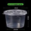 Transparent Disposable PP Plastic Bowls with Lids