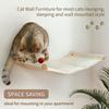 Cat Hammock Bed Wall Mounted Climbing Cats Kitty Bed Funiture Stable Shelf Perches Cat House for Sleeping Playing Accessories