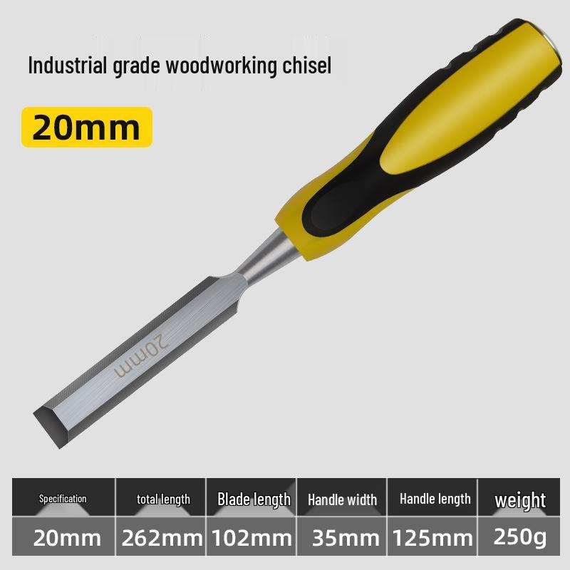 Premium Alloy Steel Woodworking Chisel Set – Complete Flat Chisel Tools for Carving and Decoration