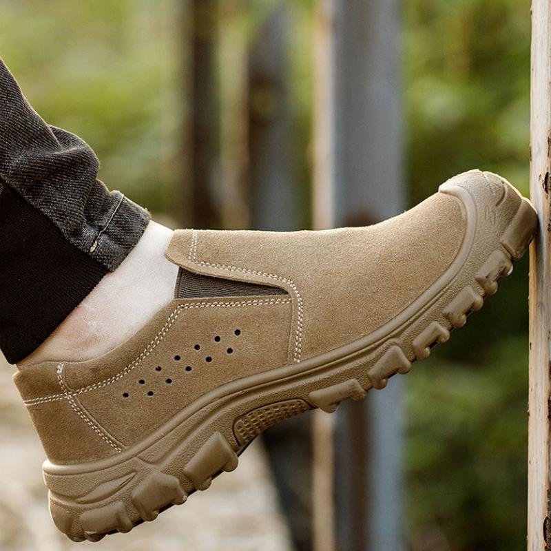 Vysoce kvalitní pánské odolné pracovní boty Nové bezpečnostní boty proti nárazu a propíchnutí Pánské ochranné bezpečnostní boty Designérské pánské boty