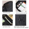 Thin Travel Essential Pouch With Dedicated Passport Slot And Card Capacity Blocking Wallet For Business Trip