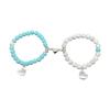 Fashionable Beaded Bracelet Set Magnetic Cute Heart Parents Bracelets Perfect Gift for Loved Ones Comfortable to Wear