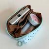 Small Polka Dot Cosmetic Bag Printed Travel Zipper Pouch  Toiletries Organization