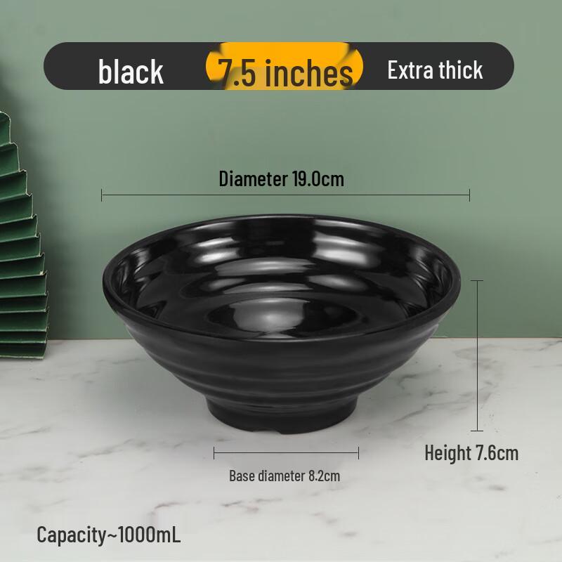 LYGIL Extra Thick Melamine Noodle & Soup Bowl