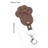 Pet Hair Memorial Keychain Photo Holder With Sturdy Waterproof PU Material For Pet Lovers Travel Essential