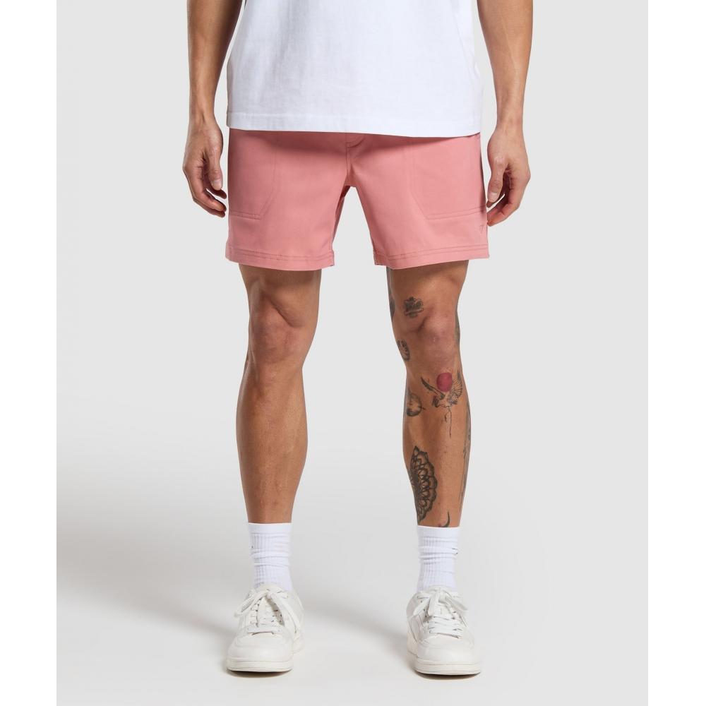 

GYMSHARK Rest Day Тканые шорты Классические розовые A5A6D KB02 3XL