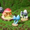Mushroom Ornament Miniature Synthetic Resin Micro Landscape Decoration Forest Style Fairy Garden Accessories