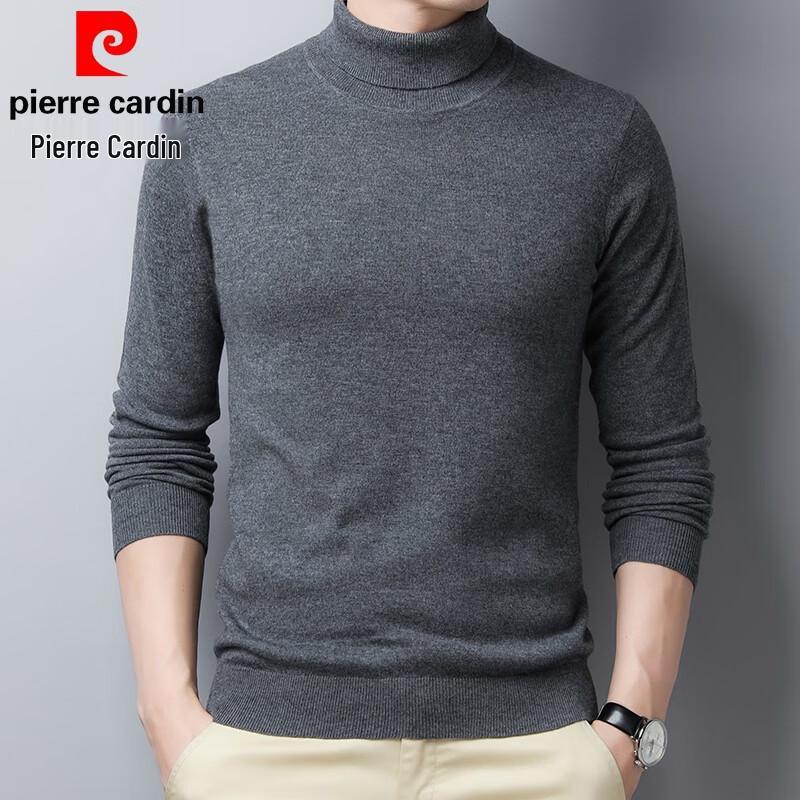 Pierre Cardin Men's Thin 100% Wool High-Neck Sweater