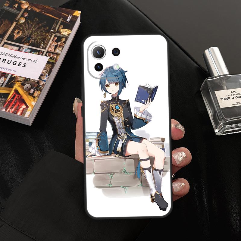 Genshin Impact Xingqiu Case For Xiaomi 14T Pro 11T 12T 13T 13 14 15 Ultra POCO X7 Pro X3 X5 X6 M6 F5 F6 Pro Cover
