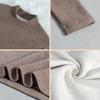 Men's Women's WInter Autumn Woollen Natural Silk Turtleneck Sweater Thermals Undershirts Blouse Tops T-Shirts For Men Korean Clothes